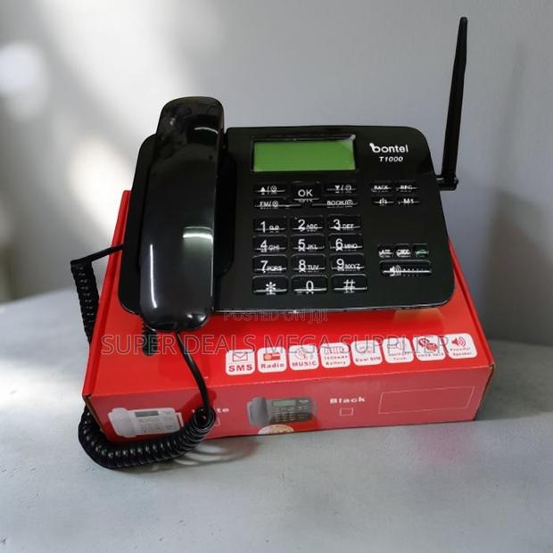 Efficient and Convenient Bontel T1000 Dual Sim GSM Fixed Desktop Phone