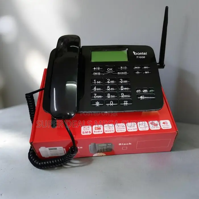 Efficient and Convenient Bontel T1000 Dual Sim GSM Fixed Desktop Phone