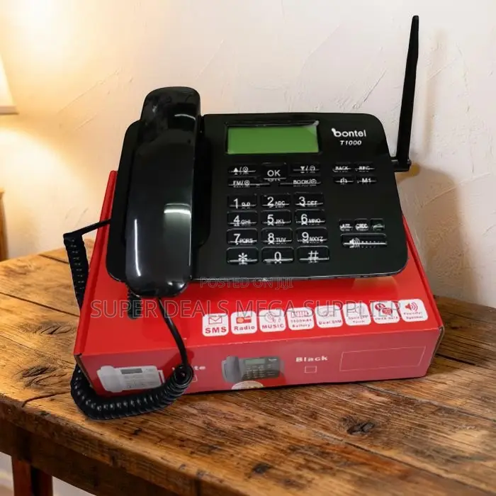 Premium Quality Bontel T1000 Dual Sim GSM Fixed Landline Desktop Phone