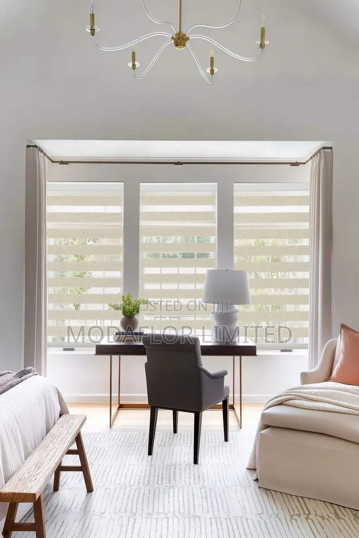 Architectural Zebra Shades – Luxury Interior Upgrade