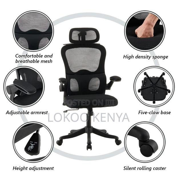 Office Chair ; Ergonomic High-Back Office Chair - thumbnail 5
