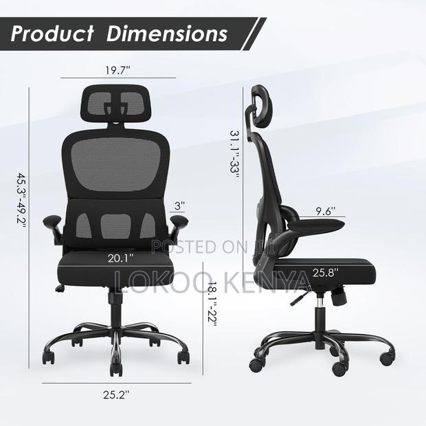 Office Chair ; Ergonomic High-Back Office Chair - thumbnail 8
