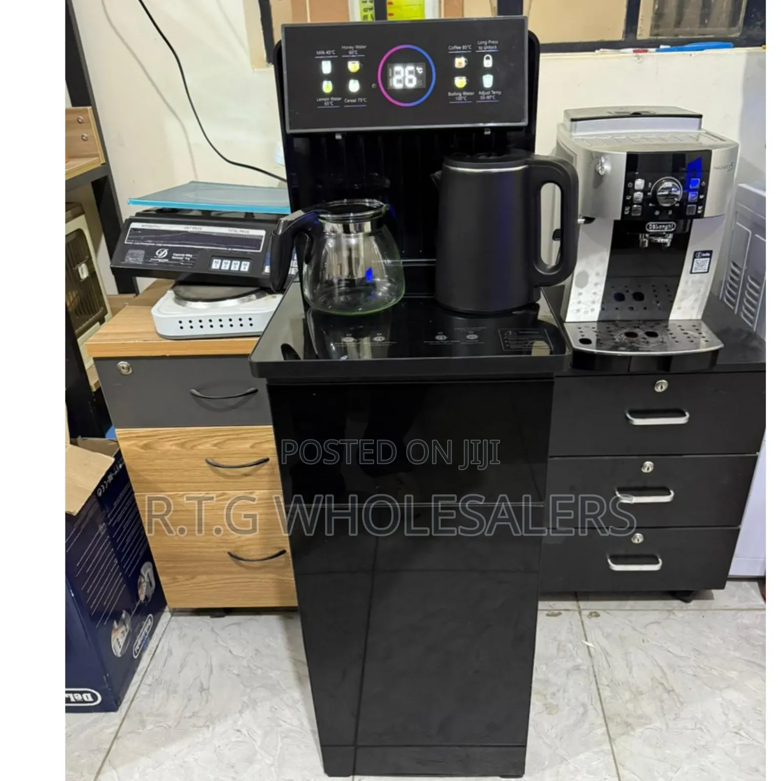 Electromate Hot Cold Dispenser With Built-in Coffee Maker
