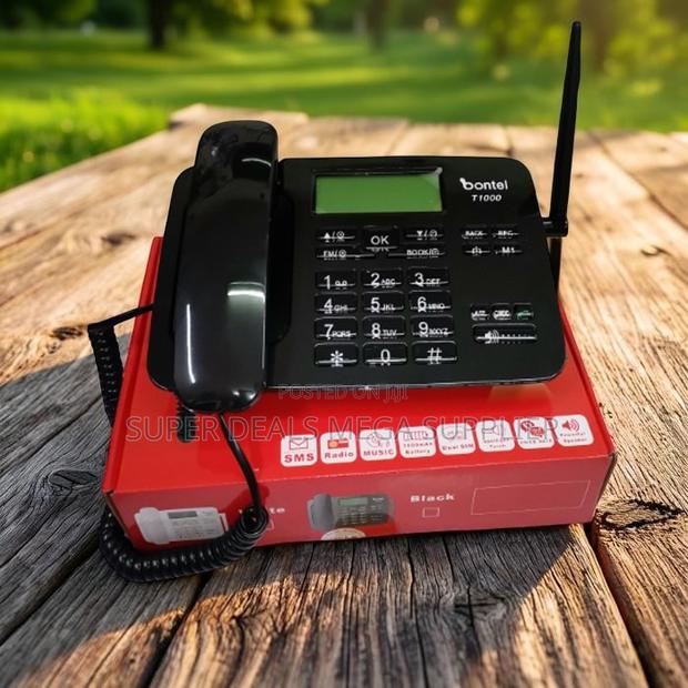 High Quality Material Bontel T1000 Dual Sim GSM Landline Desktop Phone