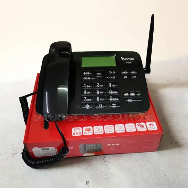 Ultra High Quality Bontel T1000 Dual Sim Fixed Landline Desktop Phone