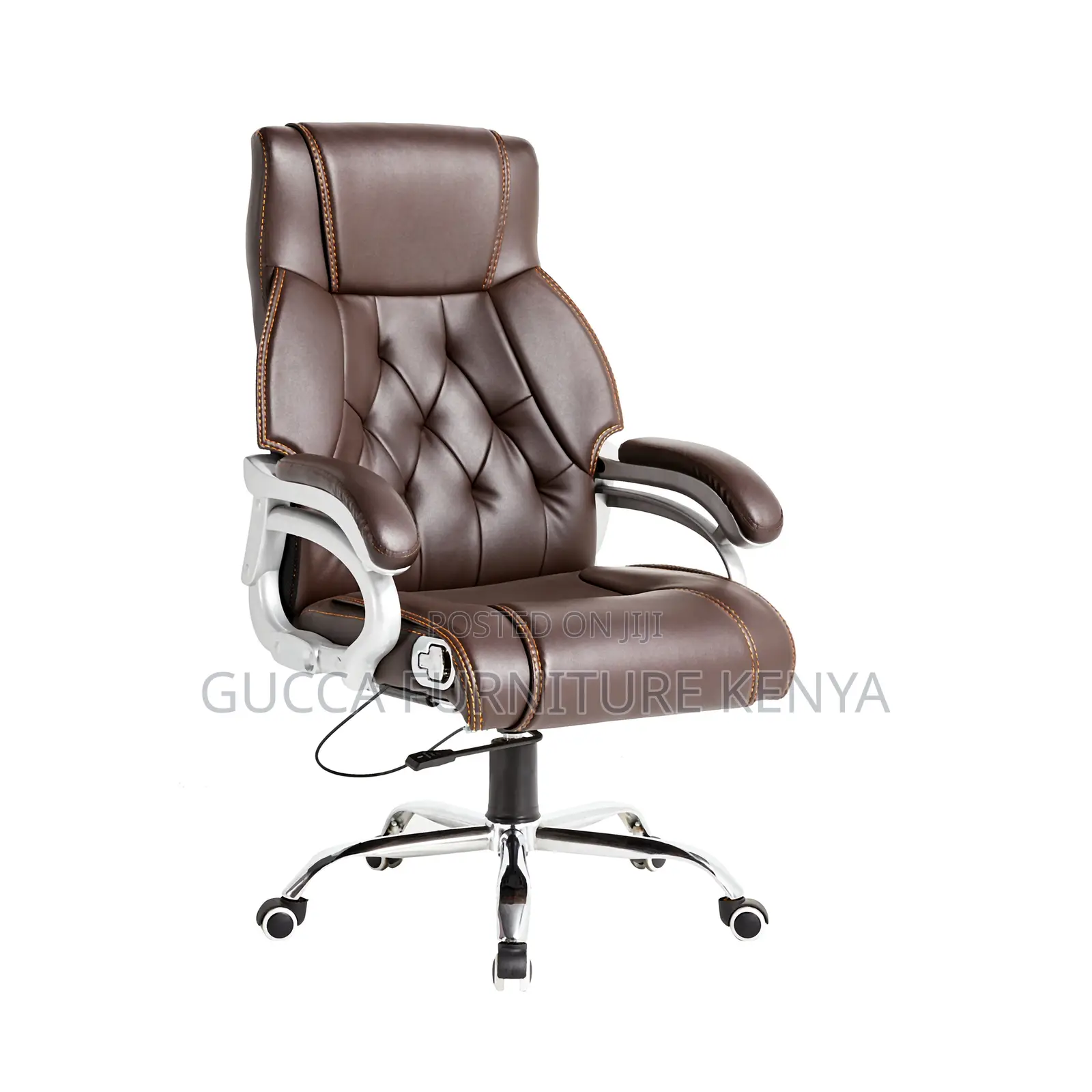 Executive Leather High-back Director's Seat