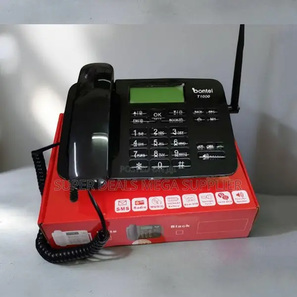 High Quality Speakers Bontel T1000 Dual Sim GSM Landline Desktop Phone