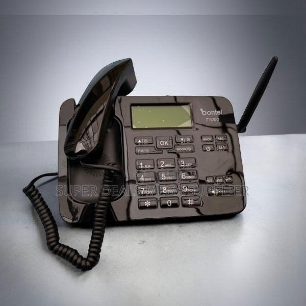 Alarm Function Bontel T1000 Dual Sim GSM Fixed Landline Desktop Phone