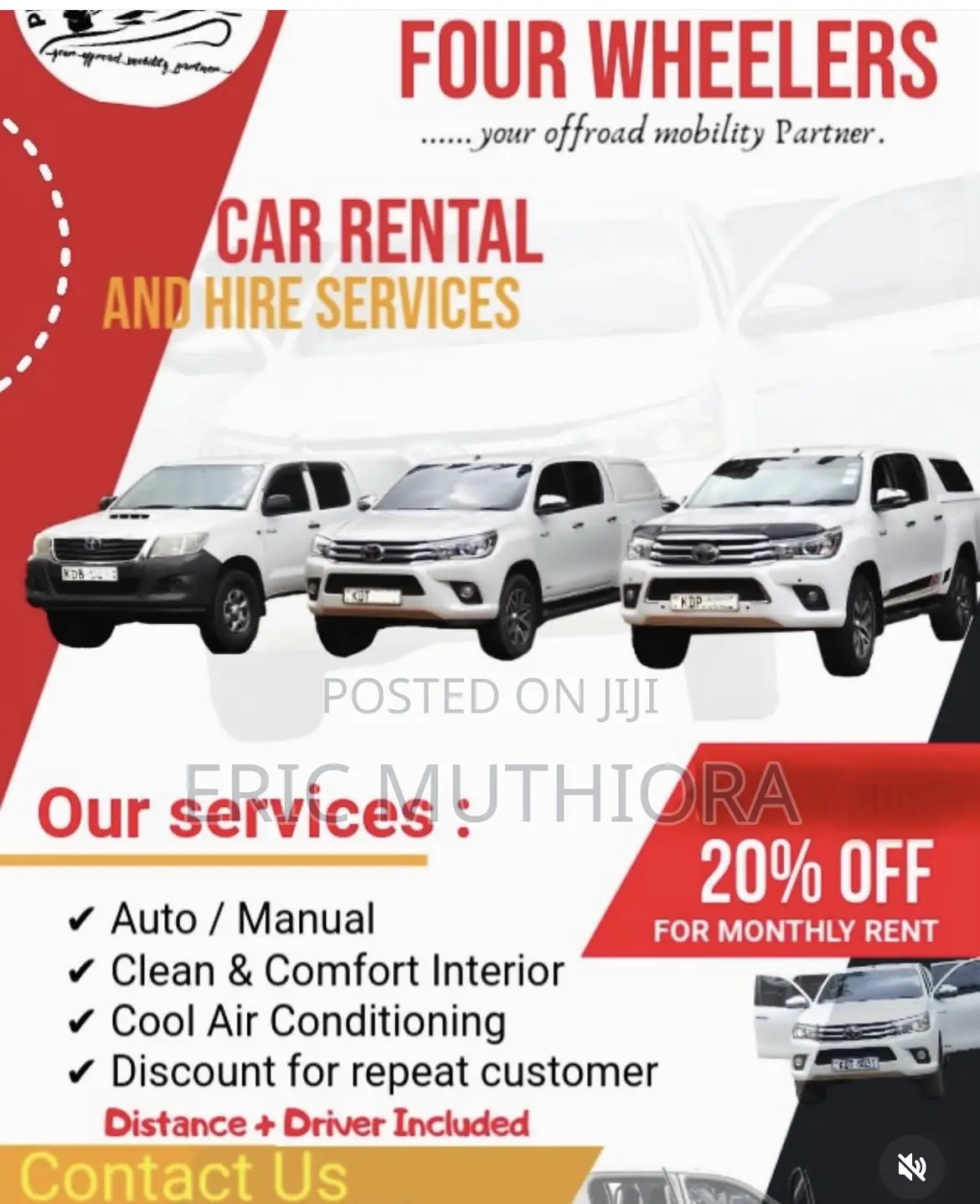 Toyota Hilux -4x4 ‘S- Work Horse With Driver