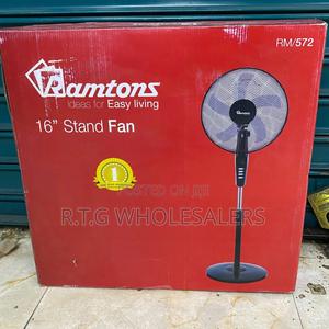 Ramtons Rm‐572 3‐Speed Black Pedestal Fan - main view