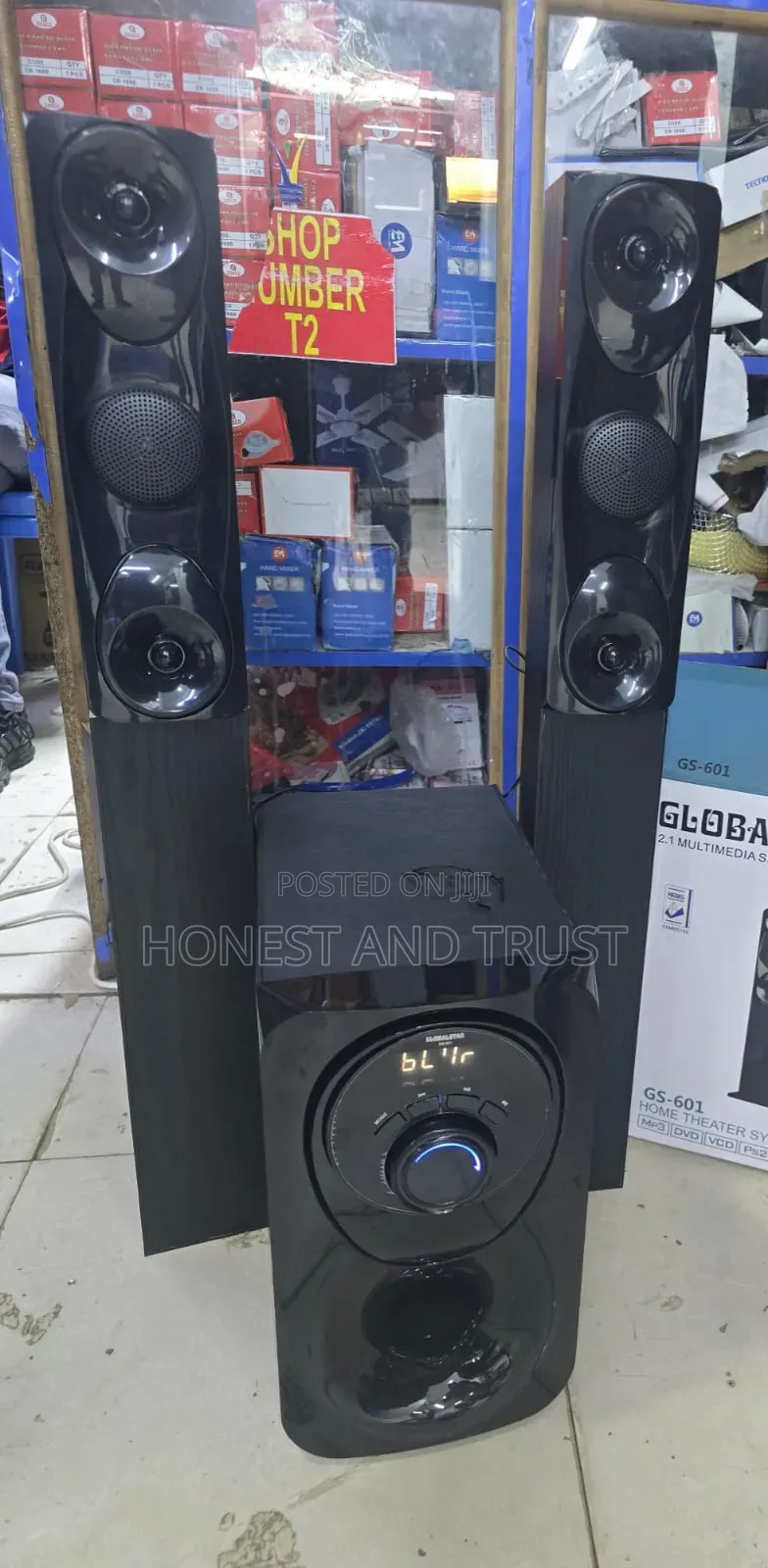 Globalstar Gs-601 2.1ch Tall Boy Multimedia Speaker System