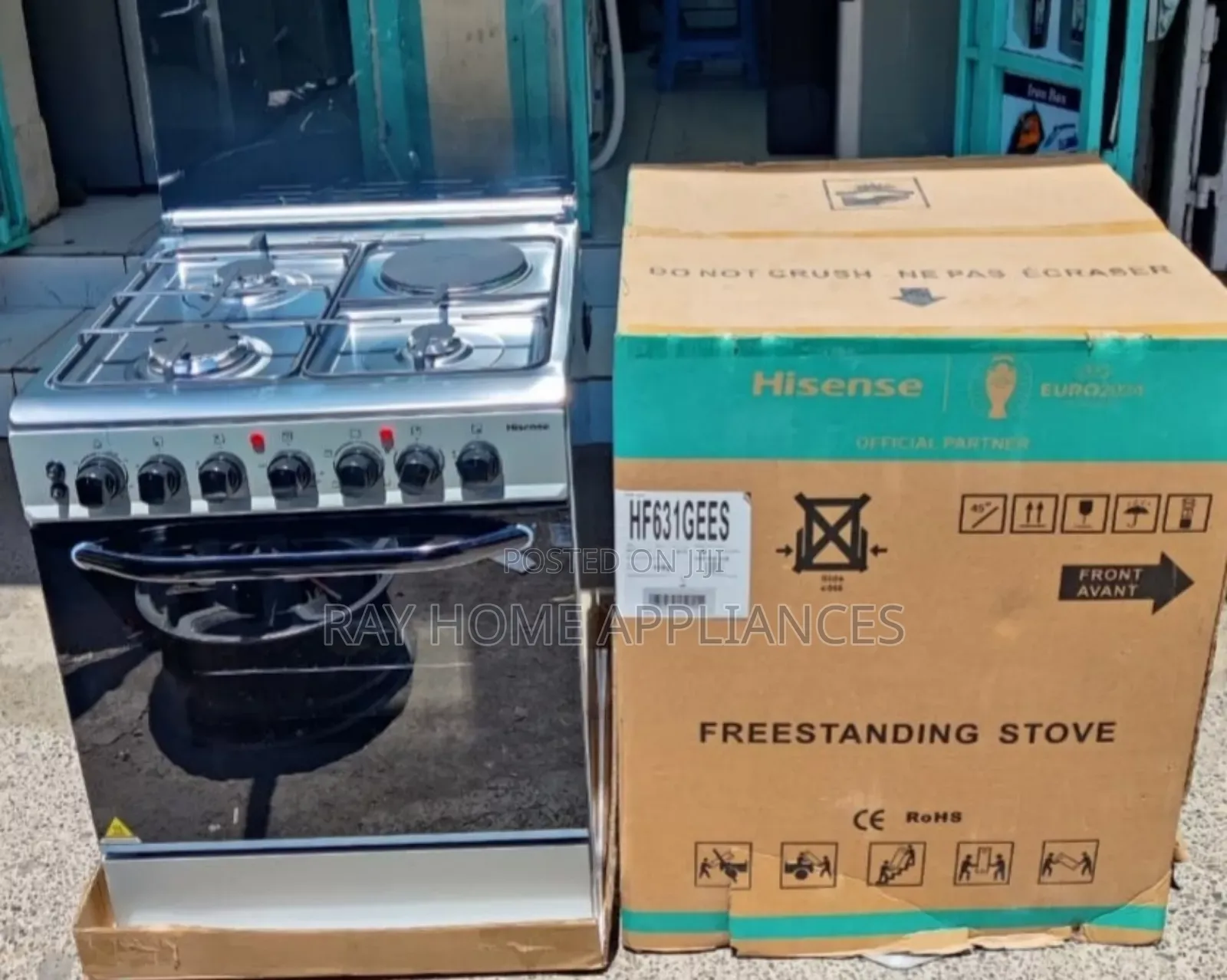 60cm*60cm Hisense Standing Cooker With Gas Sensor 3g+1hotplate