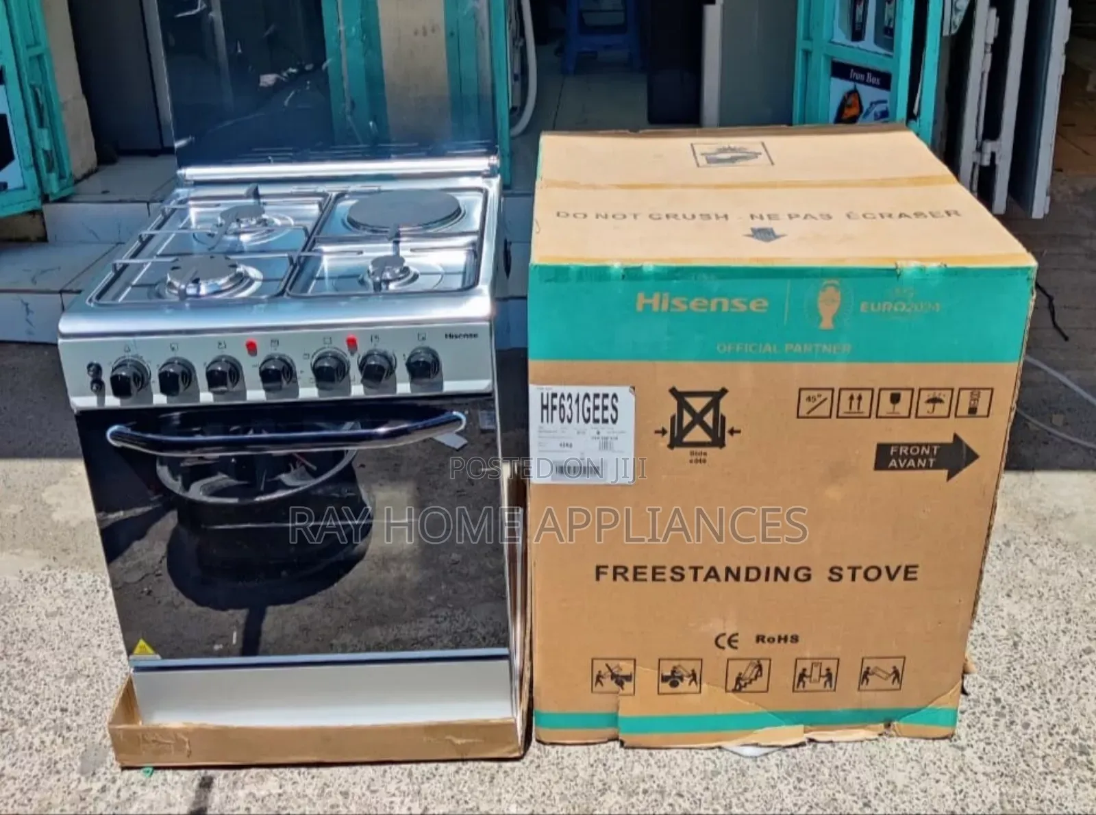3gas+1electric Hotplate Standing Cooker With Electricoven Gassensor