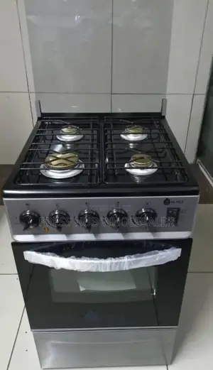 Nunix Freestanding Cooker With 4 Gas Burners" 