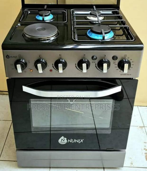 Nunix Freestanding Cooker With 4 Gas Burners:  - main view