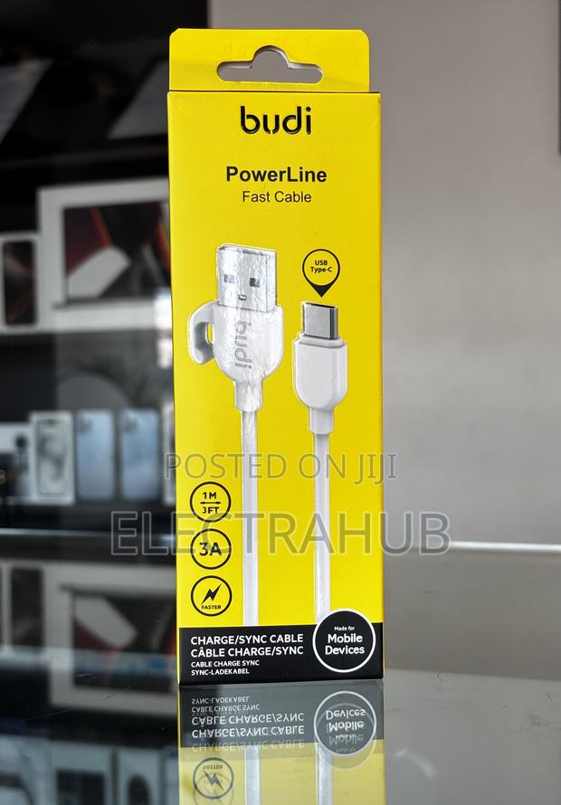 Budi 1m 3a Fast Charging Cable Brand New Sealed - thumbnail 3