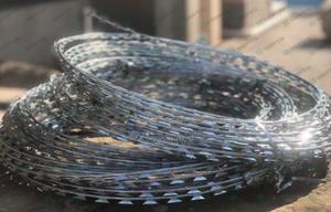 High-Security Galvanised Razor Wire Coil - main view