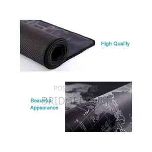 World Map Pattern Anti Slip Game Mouse Keyboard Mat, Size: 900mm X 400