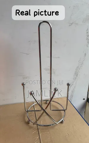 Standing Metallic Kitchen Tissue Paper Holder Roll - Dv