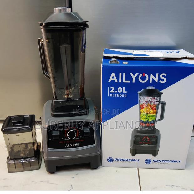 Ailyons 2 in 1 Commercial Blender With Grinder