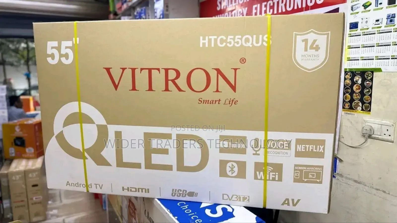 Vitron 55-Inch Qled Smart Tv (Model Htc55qus