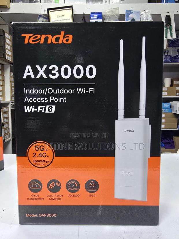 Tenda Ax3000 Indoor/Outdoor Access Point Wifi 6 Oap3000