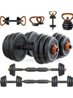 6-in-1 Adjustable Dumbbell and Barbell Set 50kg: 