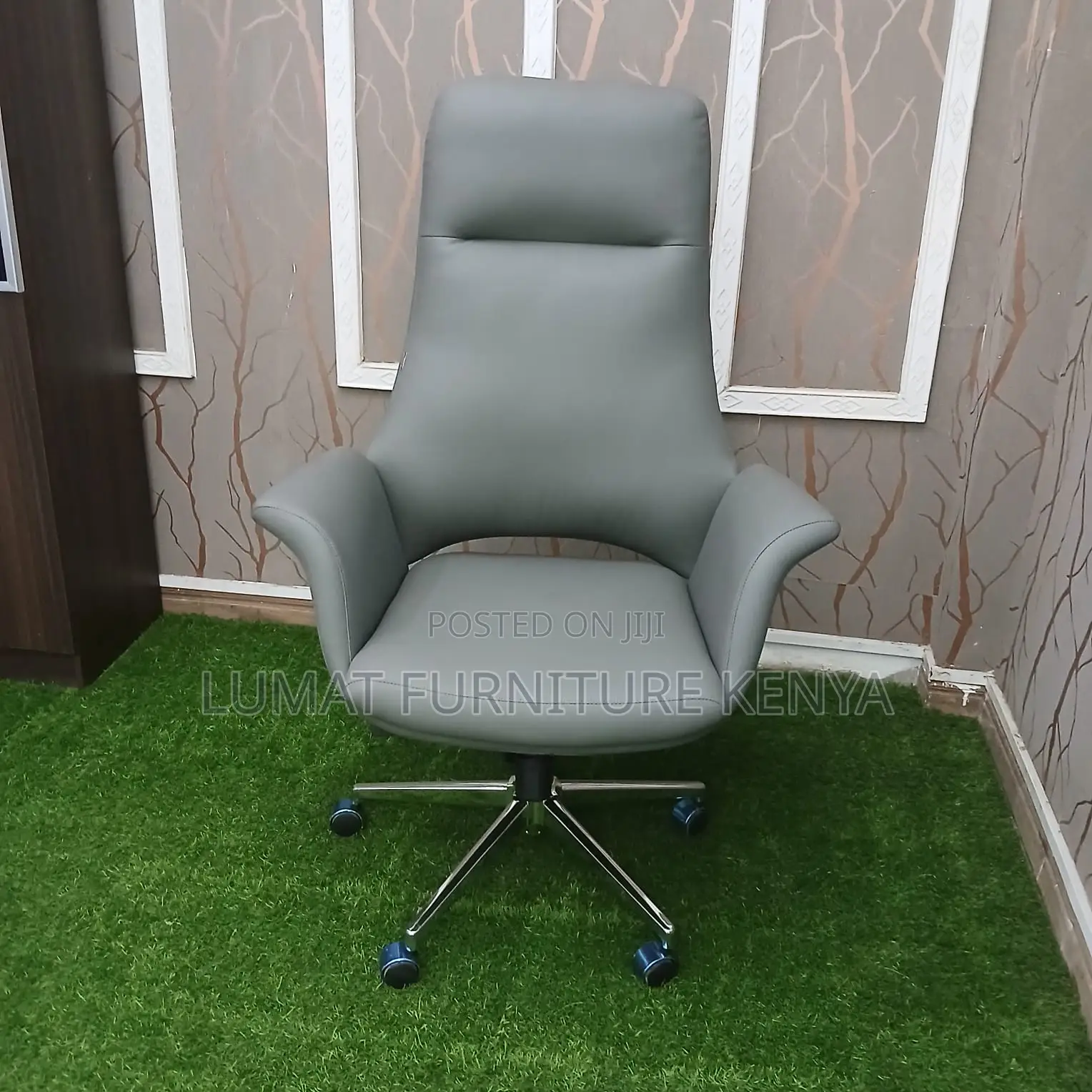 Grey Highback Office Chair