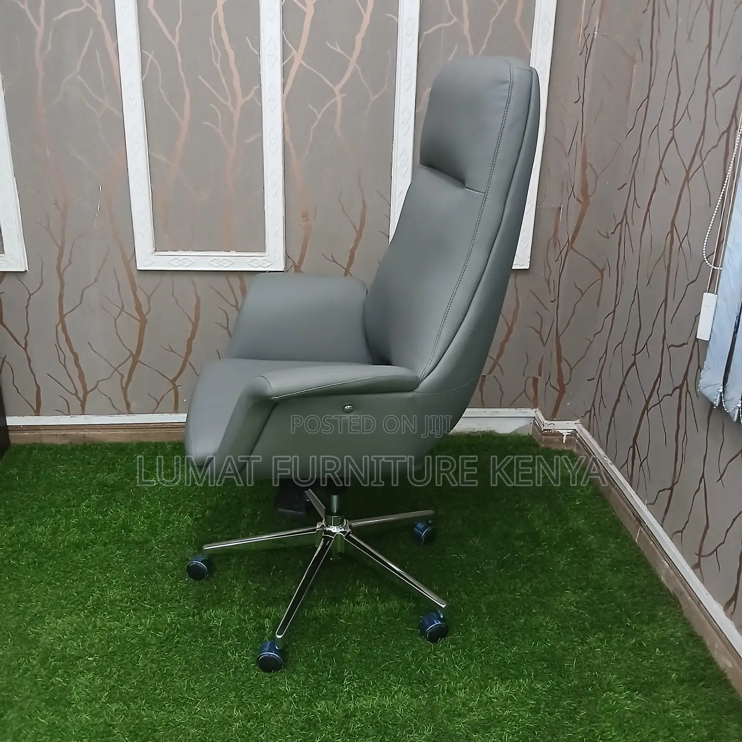 Grey Highback Office Chair