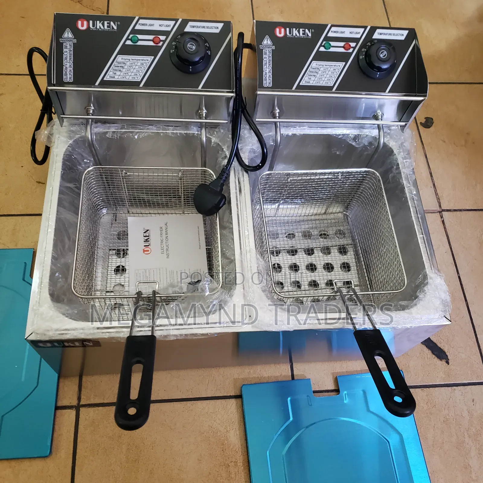 Commercial Chips Deep Fryer / Deep Fryer 10 LTR + 10 LTR