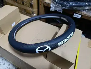 Mazda Steering Cover Leather Available in Black, Red