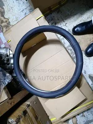 Mazda Steering Cover Leather Available in Black, Red