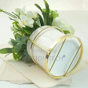 Nordic Table Top Flower With Golden Holder**