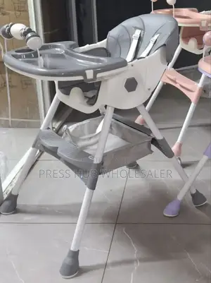Foldable 2-in-1 Baby Feeding High Chair,