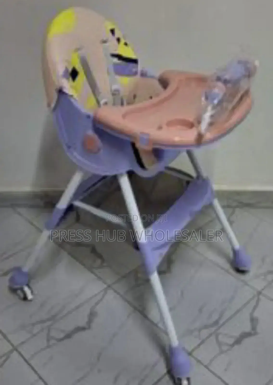 Foldable 2-in-1 Baby Feeding High Chair 