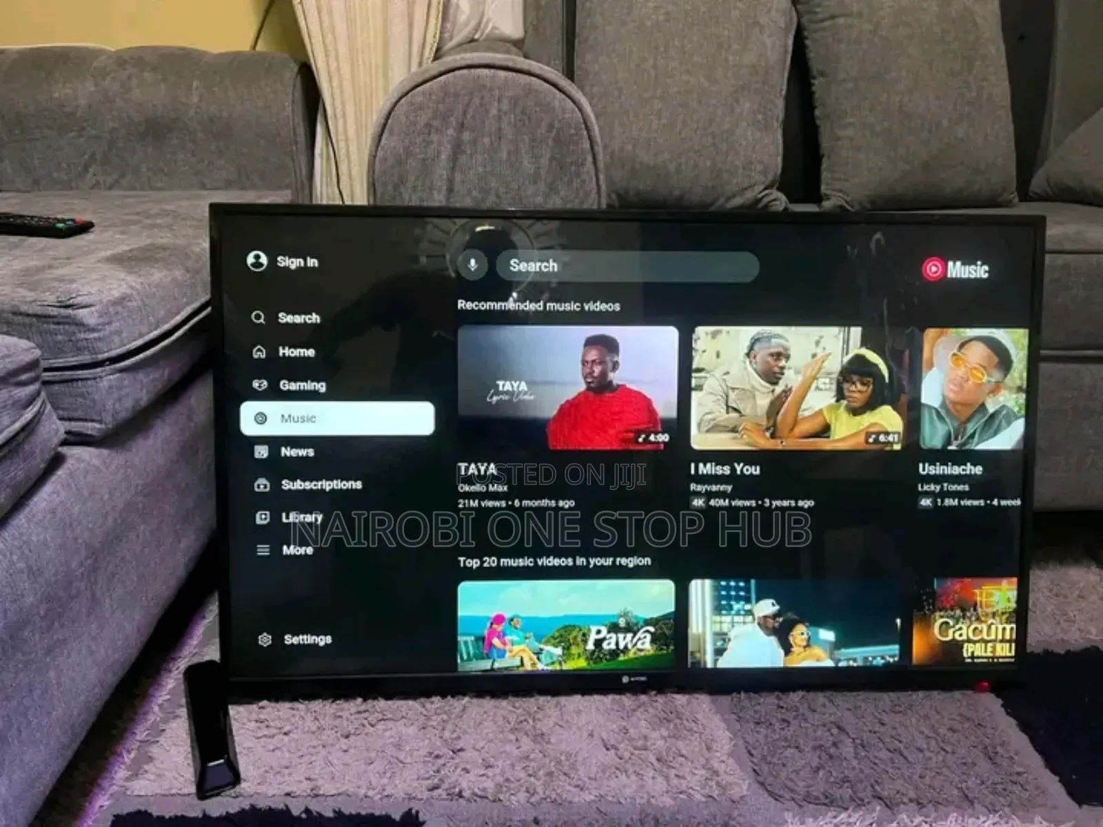 Amtec 43 Smart Frameless Tv With Bluetooth