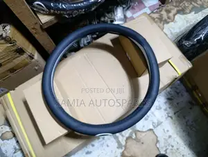 Mazda Steering Cover 
Leather Black White
