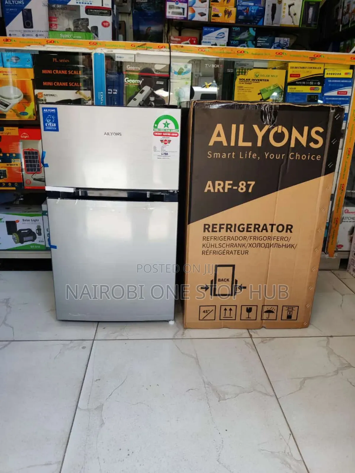 *Ailyons Double Door Fridge 87litres