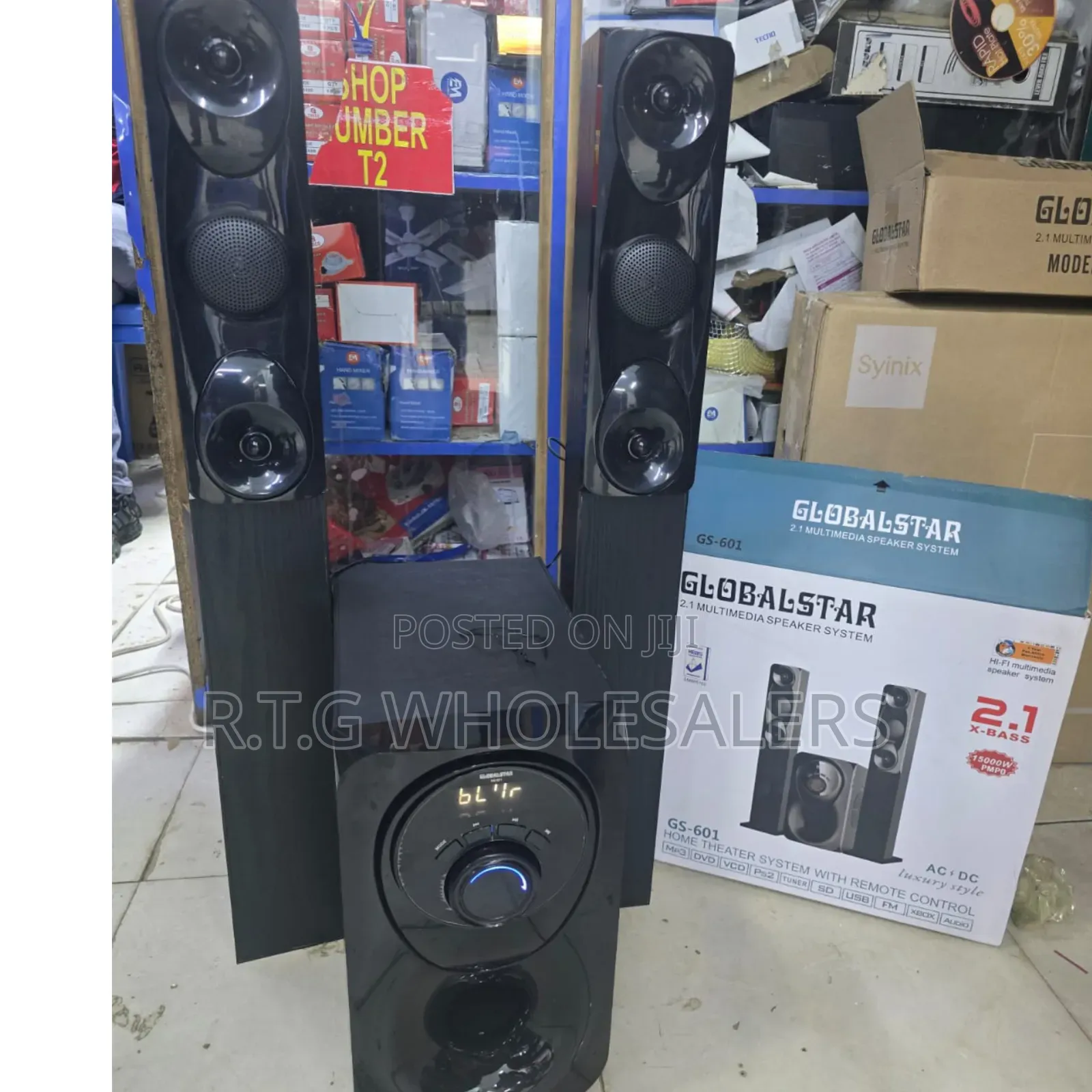 Globalstar Gs-601 2.1 Channel Tallboy Speaker – Powerful Audio