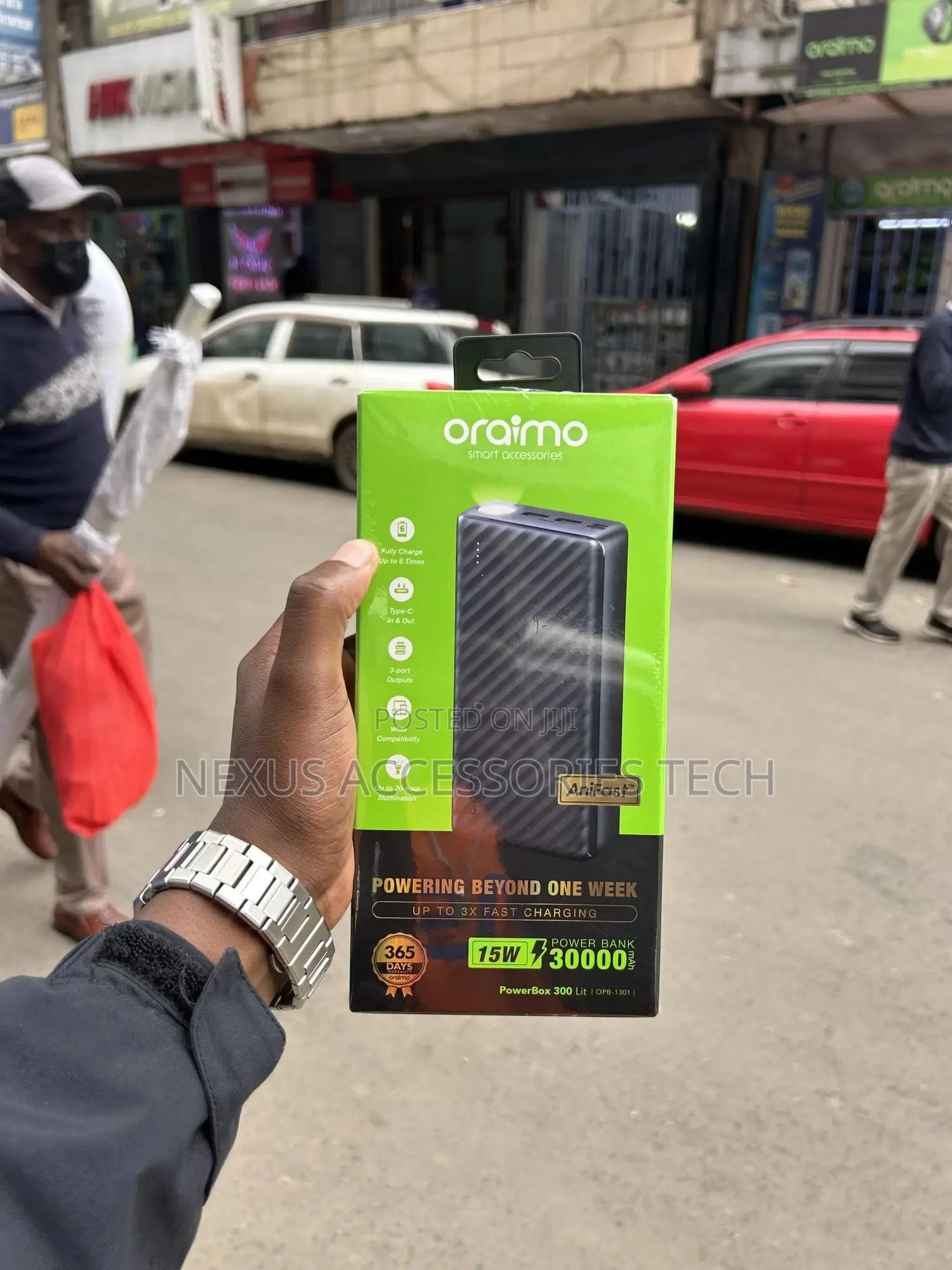 Original Oraimo 30000ma Opb-1301 Powerbank–15w Fast Charging Powerbox