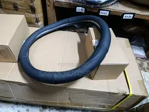 Steering Cover Leather Black