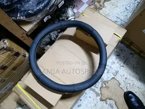 Steering Cover Leather Black