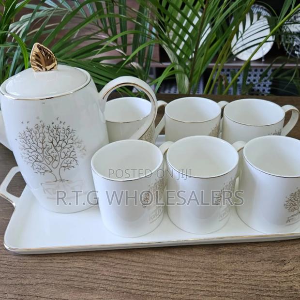 7-Piece Tea Cup Set – Elegant Durable