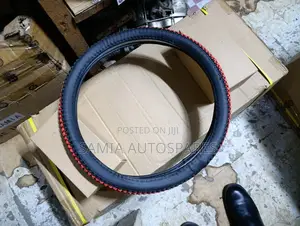 Steering Cover Leather Knitted [Beige]