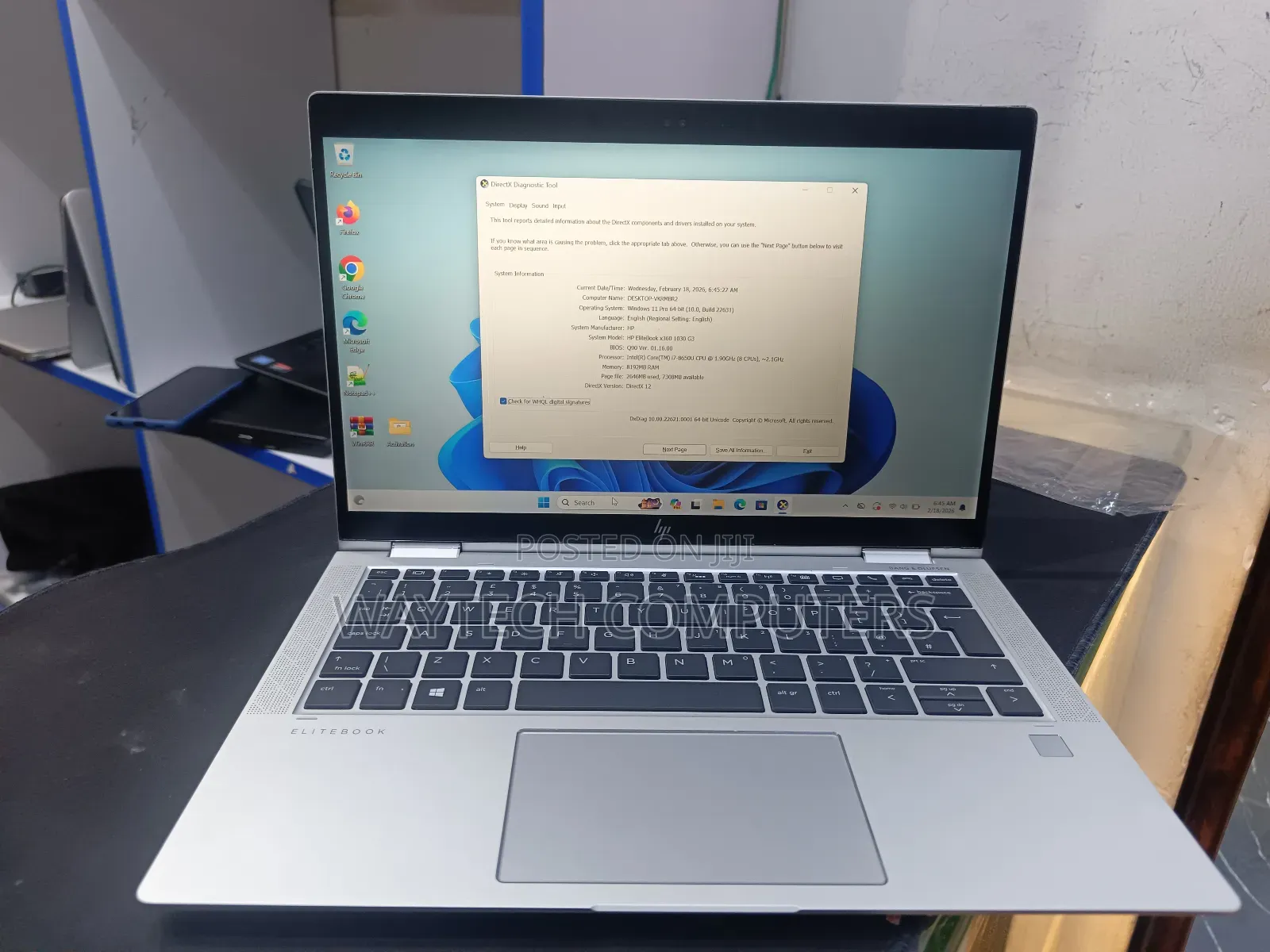 Laptop HP EliteBook X360 1030 G3 8GB Intel Core I7 SSD 256GB