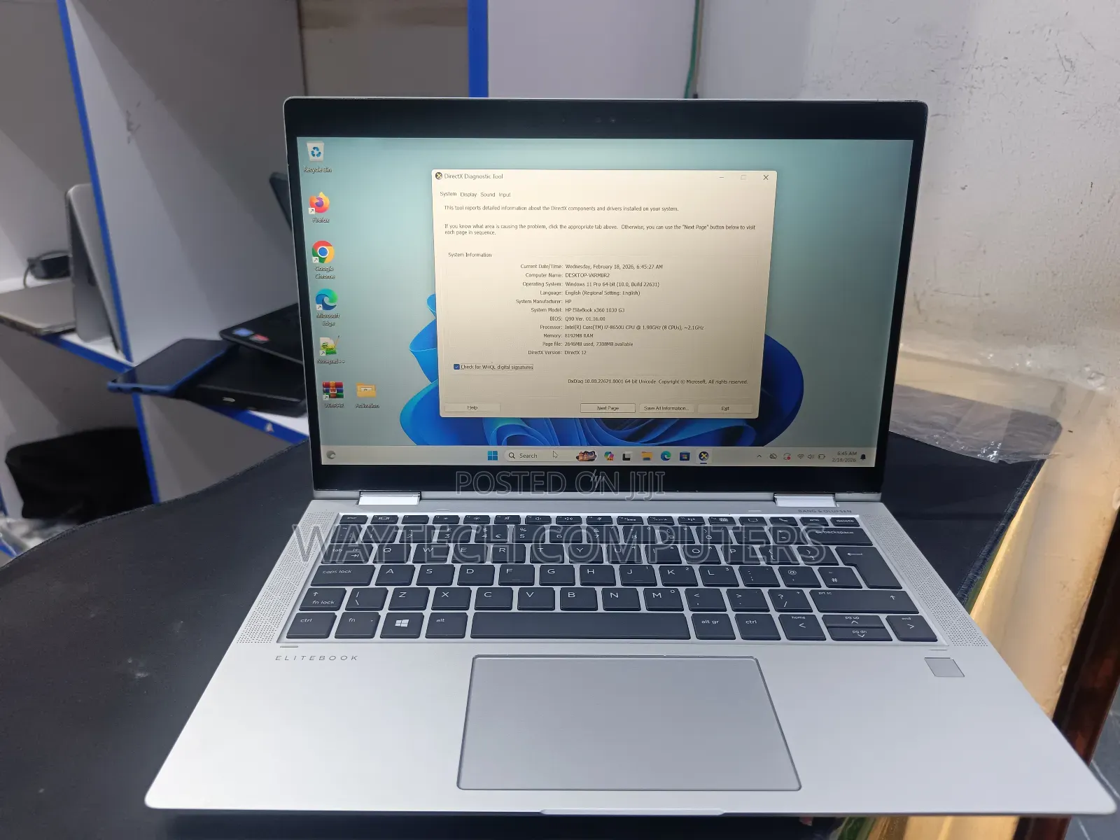 Laptop HP EliteBook X360 1030 G3 8GB Intel Core I7 SSD 256GB