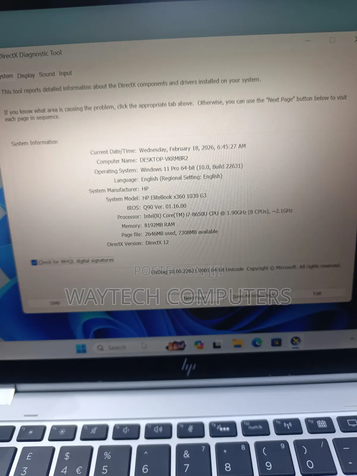 Laptop HP EliteBook X360 1030 G3 8GB Intel Core I7 SSD 256GB