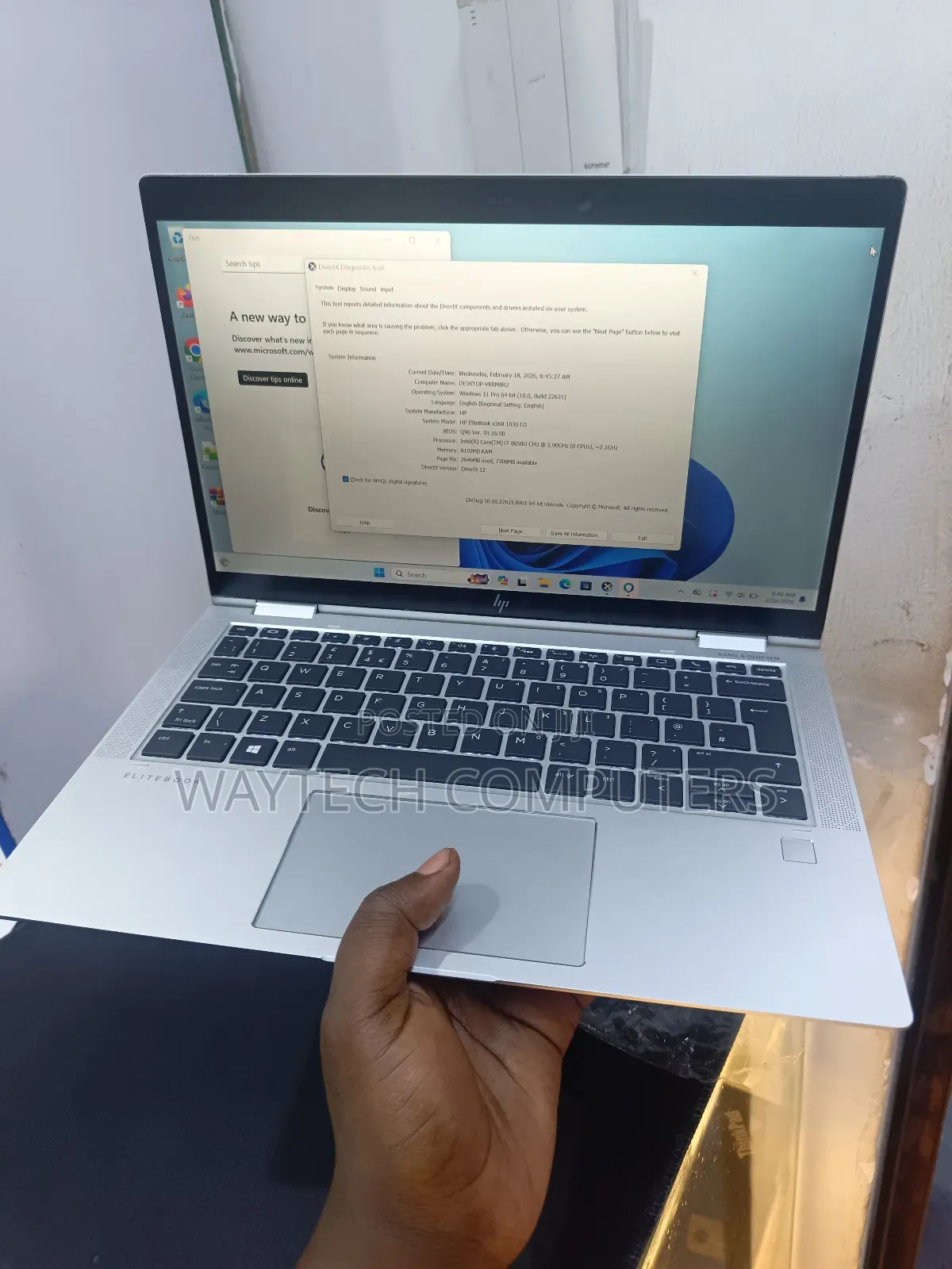 Laptop HP EliteBook X360 1030 G3 8GB Intel Core I7 SSD 256GB