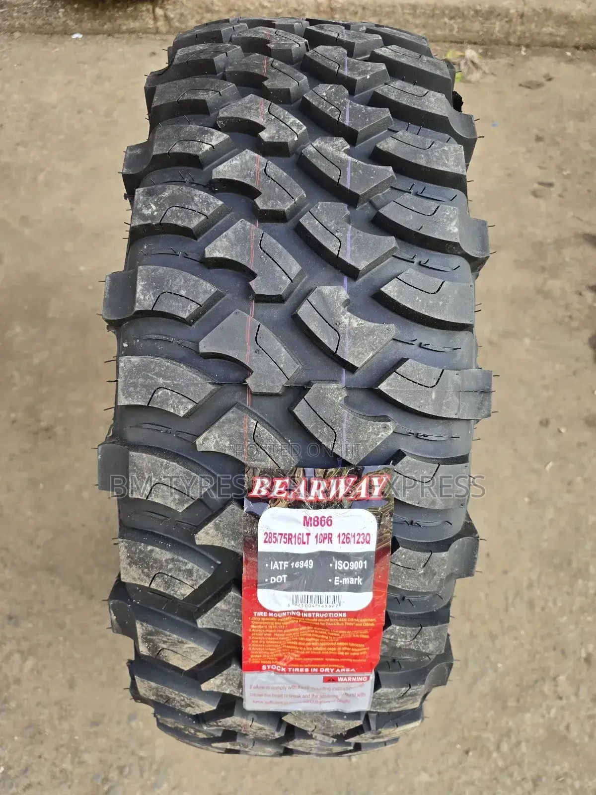 285 /75 R16 Bearway Tyres (Mud Terrein)