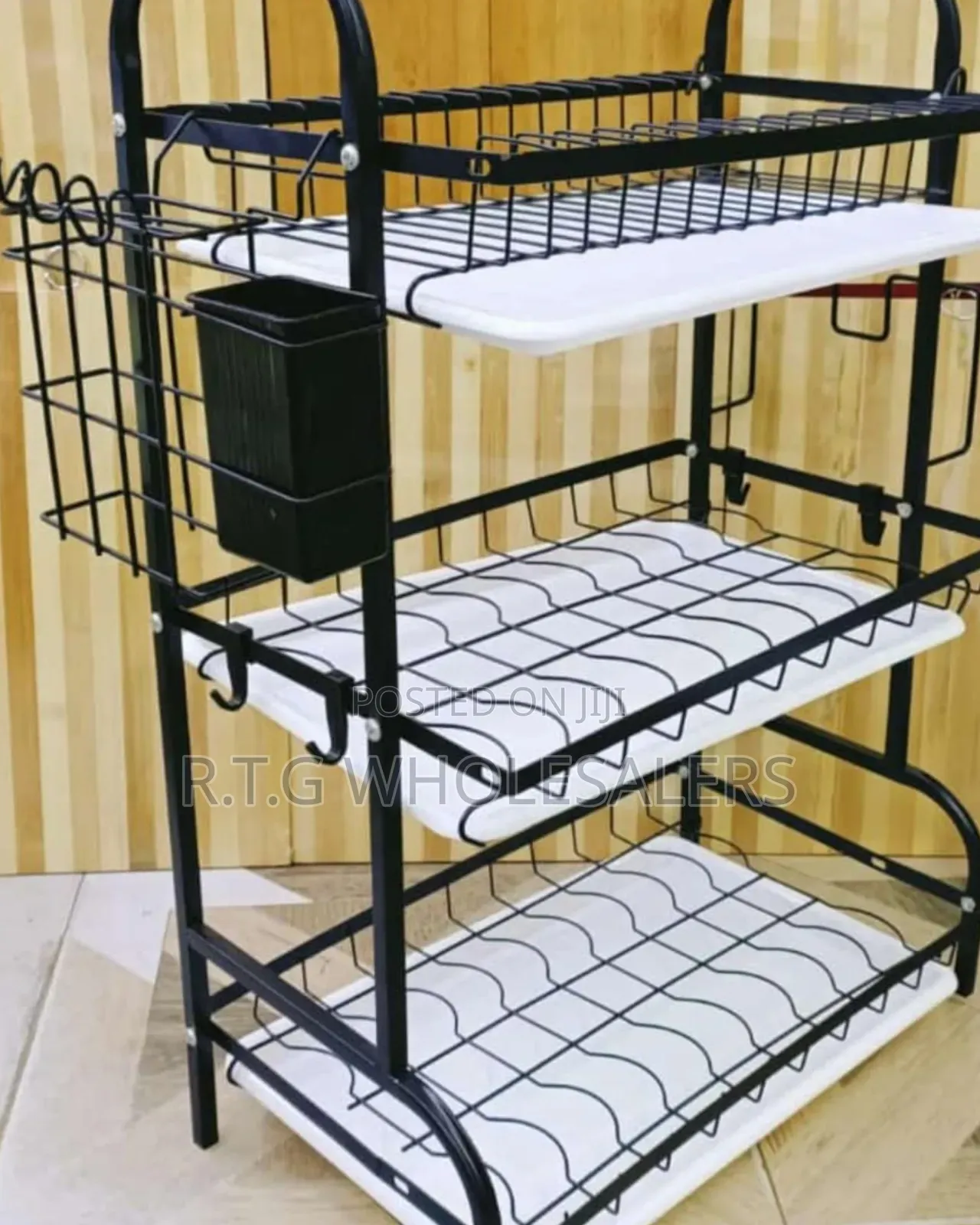Executive 3-Tier Dish Rack – Durable Kitchen Organizer